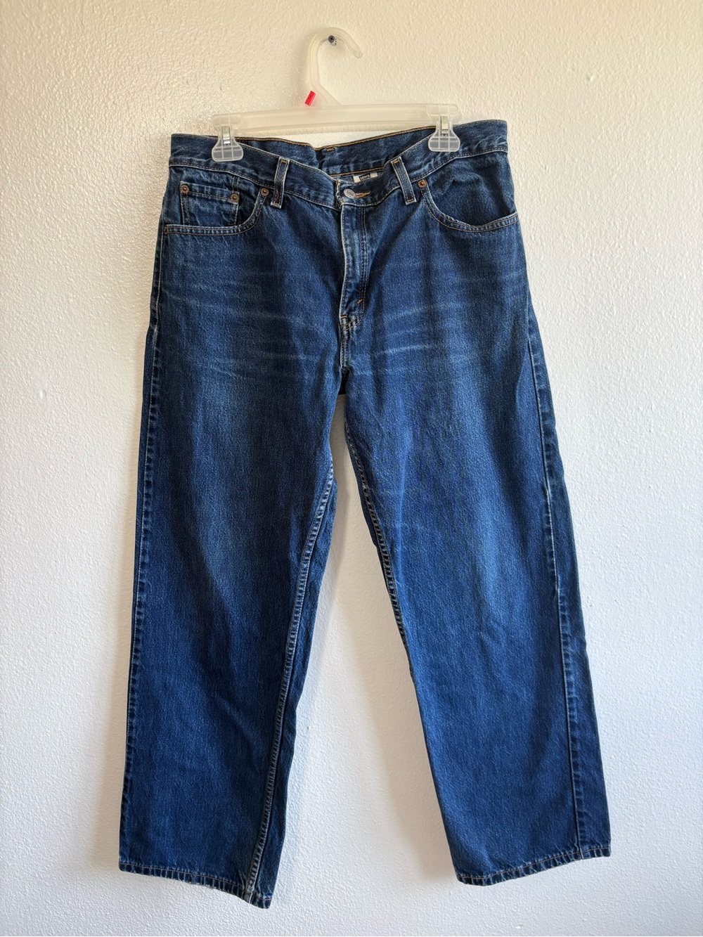 Vintage Y2K Levi’s 577 Size 14 Lower Rise Loose Fit Dark Wash Jeans 2000s Denim